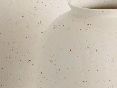 Textured Ceramic Vase 2 3D model