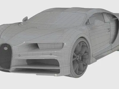 Bugatti Chiron 3D model get