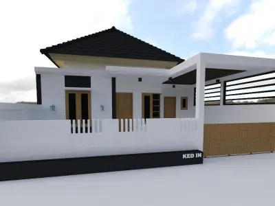 simple house 3D print model