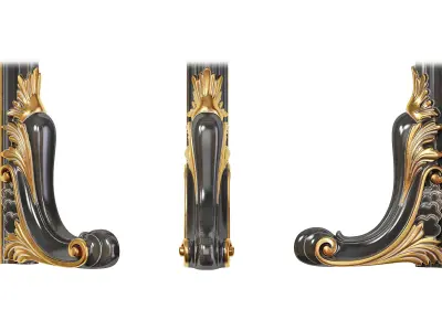 Classic pilaster 04 3D model