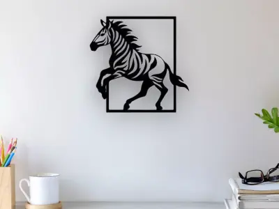 Zebra Wall Art 3D print model purchase