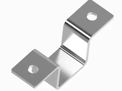 Square Tube Strap Clamp 3D print model