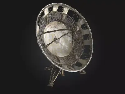 Satellite Dish Structure  Precision Engineering for LongRange  3D model