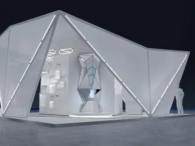 exhibitionx Low-poly 3D model