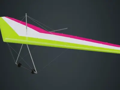 Hang Glider 1A Low-poly 3D model