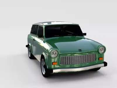 Trabant 601 estate rev 3D model