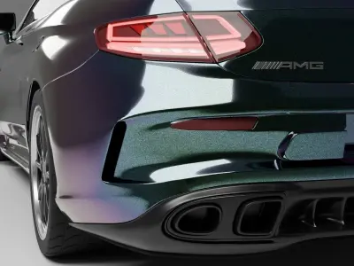 Mercedes-AMG C63S coupe 2021 3D model