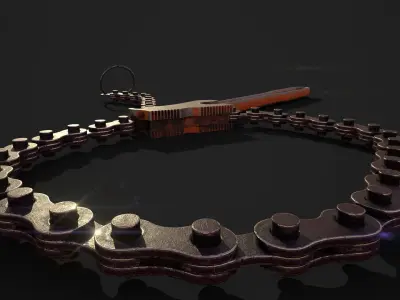 Chain Wrench 3D model