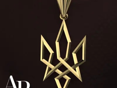 Ukrainian Trident 3D print model 5