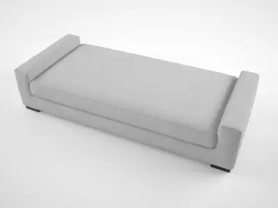 RH Modern Modena bench 3D model
