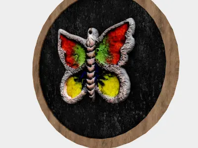 butterfly table 03 Low-poly 3D model purchase