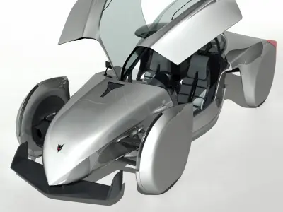 2013 Shrike GT Concept Sports EV 3D model