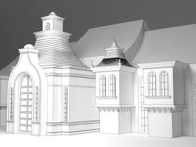 Wedding Stage 3D model 14