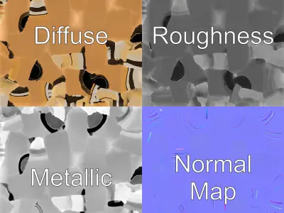 Luxury Compact Pocket Stimulator Gold Finish model pack Low-poly 3D model