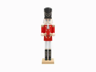 Nutcracker wooden 3D model