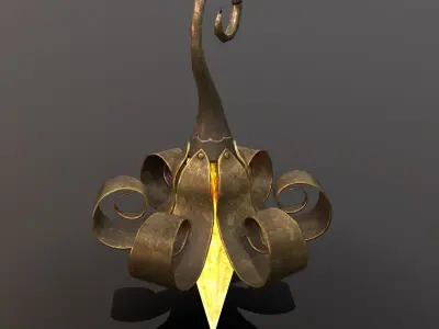 hanging lamp Free low-poly 3D model