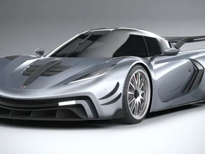 Generic Hypercar 2022 3D model