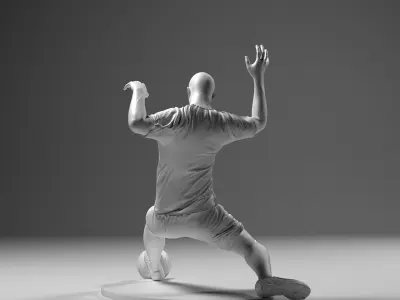 Footballer 04 Sledgestrike 01 Stl 3D print model