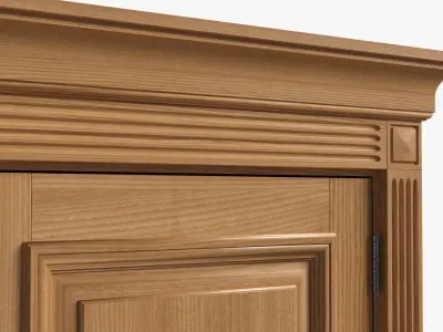 door classic double 01 3D model