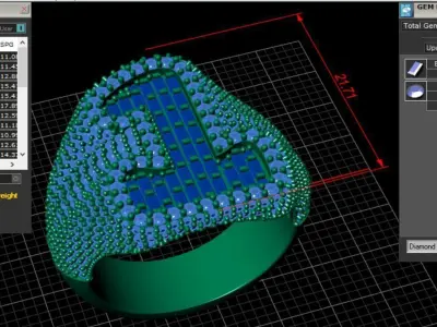 Letter Number 1  Ring 3D print model