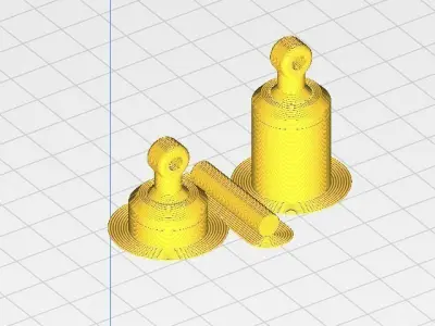 suspension spring with measurements 3D print model