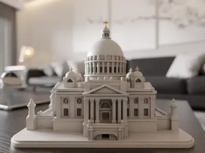 baroque architecture 3D print model