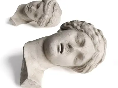 Aphrodite head sculpture 3D model