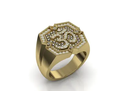 OM RING 3D print model