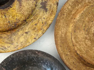 19th C Bronze Gongs 3D model