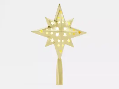 Christmas Star Topper Low-poly 3D model