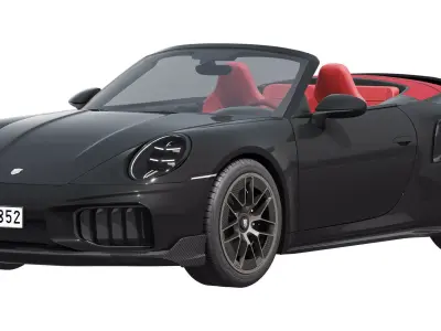 Porsche 911 Turbo S Cabriolet 2026 3D model