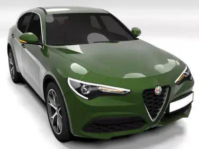 ALFA ROMEO STELVIO Low-poly 3D model
