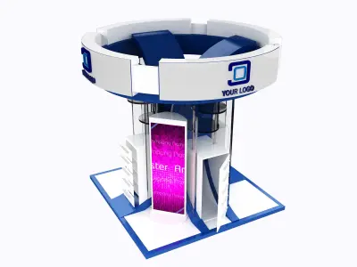  Booth Exhibition Stand a425 3D model