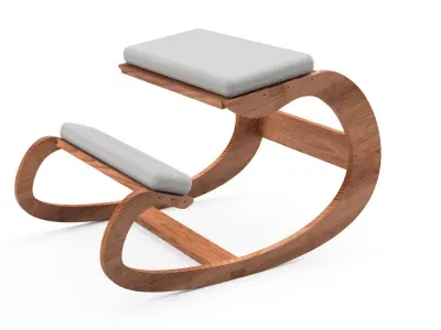 Ergonomic Kneeling Chair  Low-poly 3D model