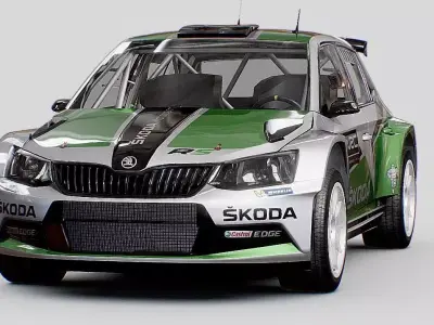 WRC Skoda Fabia 3D model