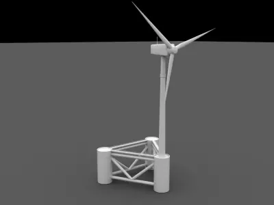 WIND TURBINE OFFSHORE 3D model