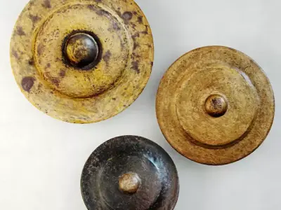 19th C Bronze Gongs 3D model