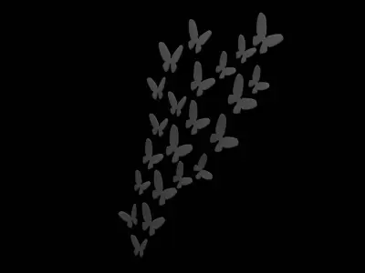 Butterfly Geometrical Furniture Design Low-poly 3D model