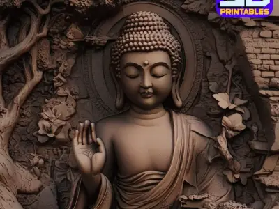 Buddha Serenity stl 3D print model