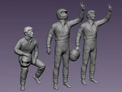 Mario Andretti Racing Driver 3D print model