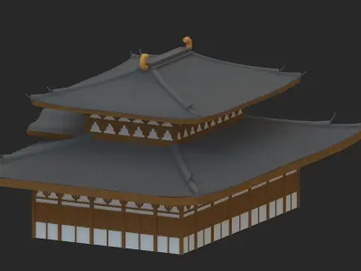 pagoda Low-poly 3D model