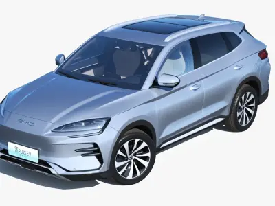 2024 BYD Seal U EV Song Plus with interior 3D model