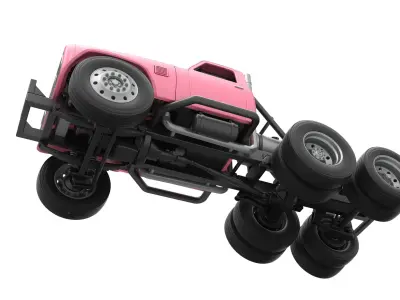 Vintage GATR Racing Semi truck Version 3 Scale 1 to 25 3D print model