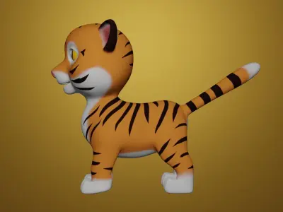  tiger 3D model