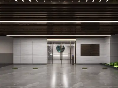 Modern Luxury Car Park - Garage 3D model