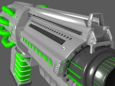 Sci fi Blaster Hand Gun 3D model