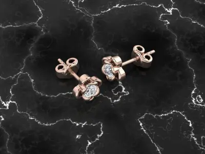 Jewelry Earring 3D print model