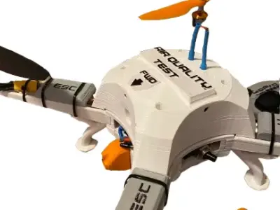 Fully Functional 3D-Printed Drone 3D print model