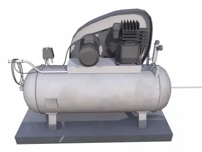 Air Compressor Low-poly 3D model