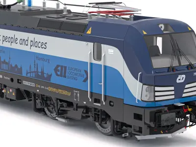 Siemens Vectron Locomotive Ceske Drahy 3D model